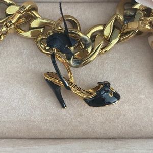 Juicy Couture shoe charm gold and black